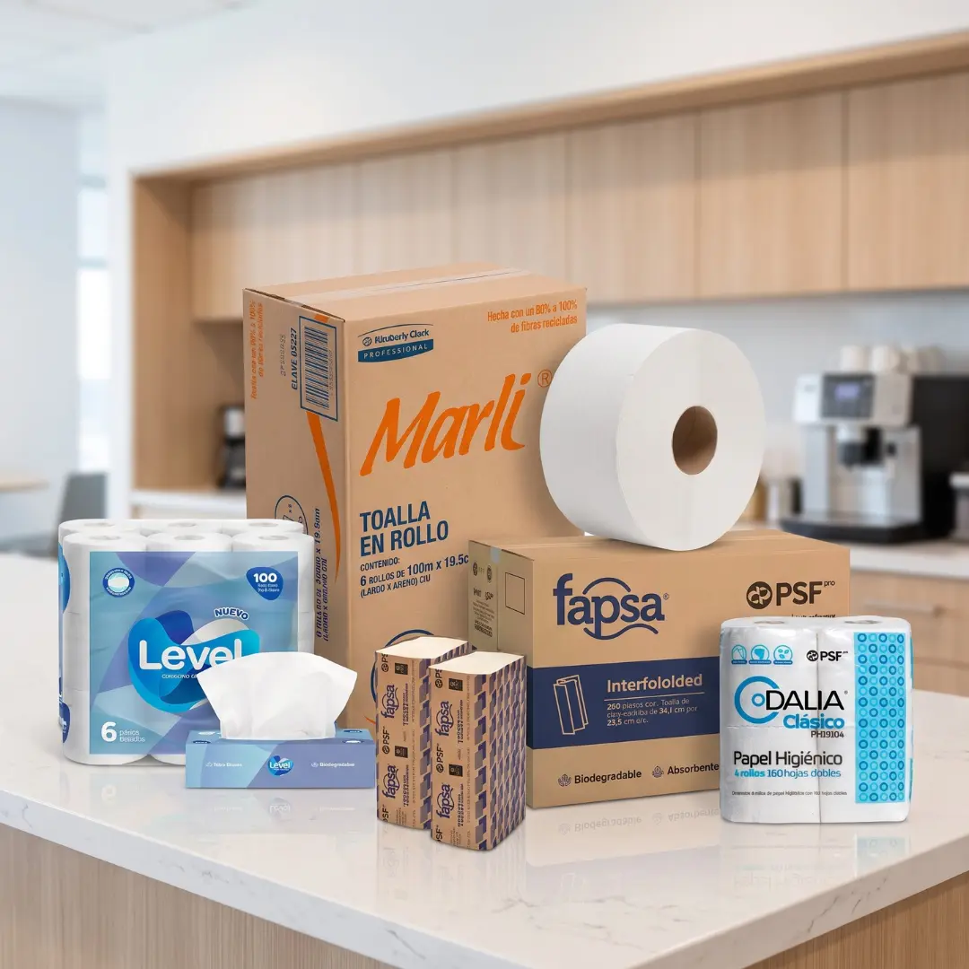 Suministros de papel e higiene